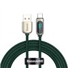 Baseus Display Cable USB to Type-C, 66W, 2m (green)