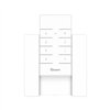 Wall-mounted base for remote control Sonoff RM433