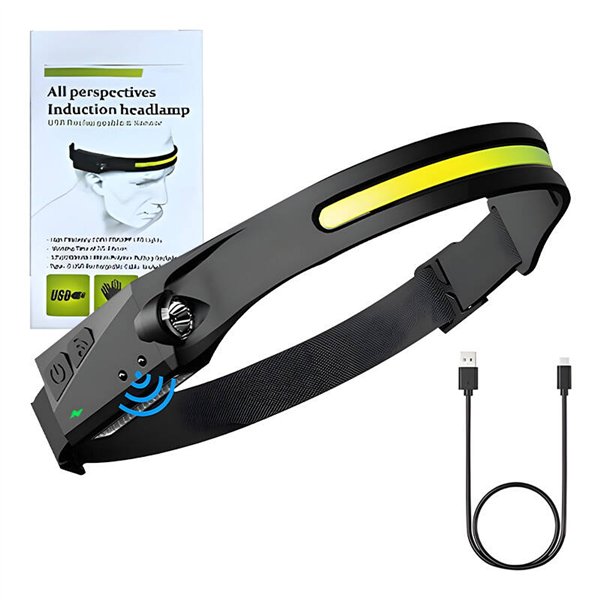 Superfire HL65 headlamp flashlight, 120 lm, USB-C, 5 modes, 30m