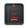 Wall charger Baseus GaN5 Pro 2xUSB-C + USB, 65W (black)