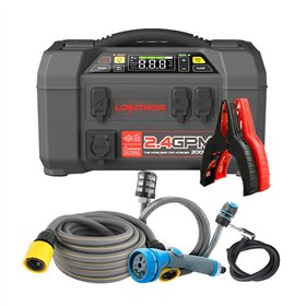 Lokithor AW401 Jump Starter / Booster 2500A + Powerbank 20000mAh + Compressor + Flash Light + Power Wash 5-in-1 Device