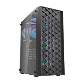 Darkflash DK351 computer case (black) + 4 RGB fans