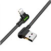 USB to Lightning cable, Mcdodo CA-4673, angled, 1.8m (black)