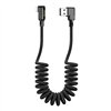 USB to Lightning cable, Mcdodo CA-7300, angled, 1.8m (black)