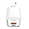 Wall charger LDNIO A2318M USB, USB-C + USB-C - Lightning Cable