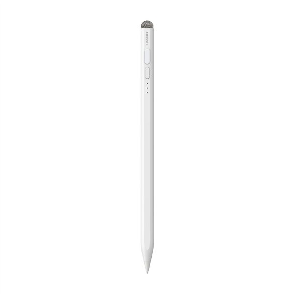 Smooth Writing Stylus with LED Indicators (Active+Passive) White