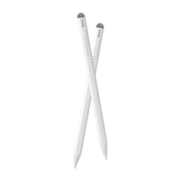 Smooth Writing Stylus with LED Indicators (Active+Passive) White