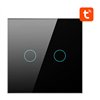 Smart Light Switch ZigBee Avatto ZTS02-EU-B2 2 Way TUYA (black)