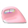 Wireless Vertical Mouse Delux M618Mini DB BT+2.4G 2400DPI (pink)