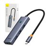 4in1 Hub Baseus UltraJoy USB-C do USB 3.0 (space grey)