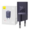 Mini wall charger Baseus GaN5 30W (purple)