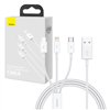 Quick Charge USB to M+L+C Baseus Superior Data 3.5A 1m (White)