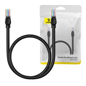 Baseus Ethernet CAT5, 0,5m network cable (black)