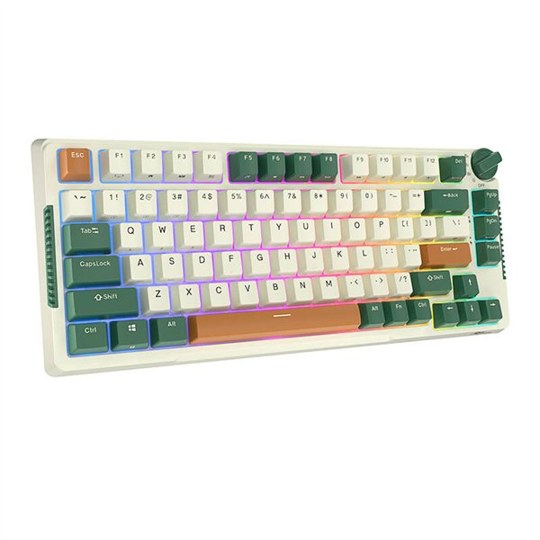 Royal Kludge RKH81 RGB Wireless Mechanical Keyboard, Sky cyan switch (green) (QWERTY)