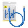 Round Cable Baseus Ethernet RJ45, Cat.6, 0,5m (blue)