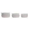 Grozs DKD Home Decor Balts Melns Oranžs 52 x 43 x 25 cm 3 Daudzums