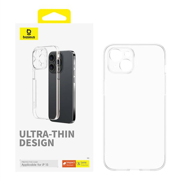 Phone Case for iPhone 15 Baseus OS-Lucent Series (Clear)
