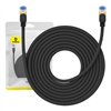 Braided network cable cat.7 Baseus Ethernet RJ45, 10Gbps, 10m (black)
