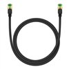 Braided network cable cat.8 Baseus Ethernet RJ45, 40Gbps, 1m (black)