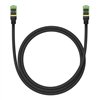 Braided network cable cat.8 Baseus Ethernet RJ45, 40Gbps, 1m (black)
