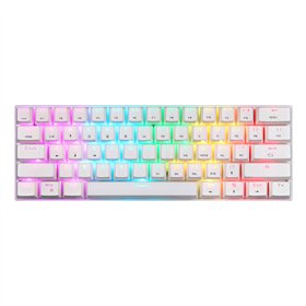 Motospeed SK62 Wireless Mechanical Keyboard White (blue switches)
