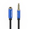 Cable Audio TRRS 3.5mm Male to 3.5mm Female Vention BHCLJ 5m Blue