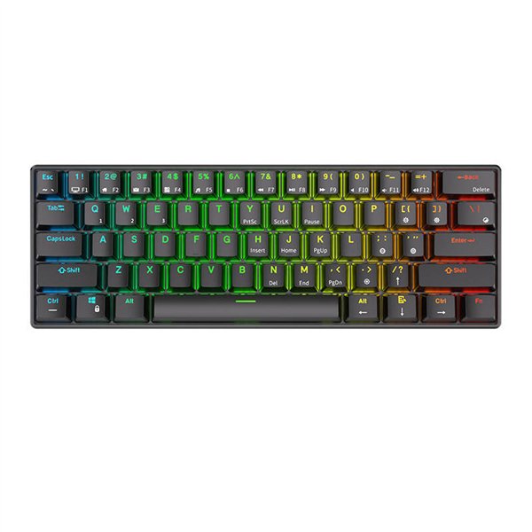 Royal Kludge RK61 RGB mechanical keyboard, red switch (black) (QWERTY)