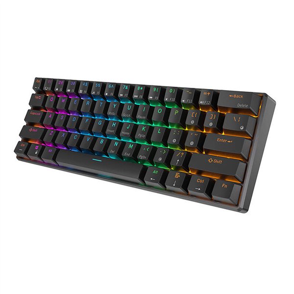 Royal Kludge RK61 RGB mechanical keyboard, red switch (black) (QWERTY)