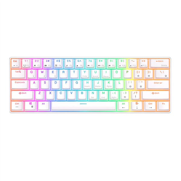 Royal Kludge RK61 RGB mechanical keyboard, brown switch (white) (QWERTY)