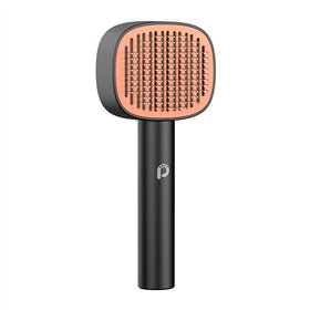 Paw In Hand Brush Needle Comb (black)