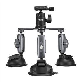 TELESIN Three-Arm Suction Mount - TE-TSB-001