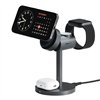 Wireless charger MagFusion 3 in 1 Aukey LC-MC311, 15W Qi2 (gray)