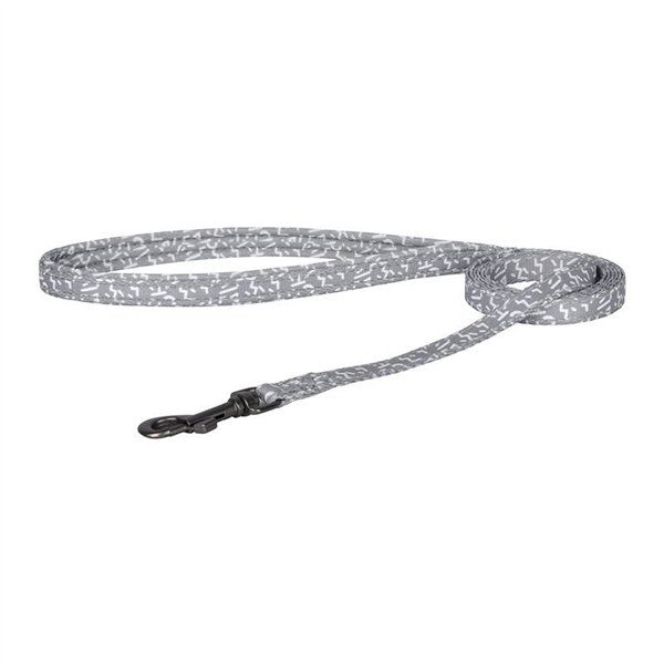 Dog set Dogness harness and leash (Light Grey)