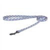 Dog set Dogness harness and leash (Blue Flower)