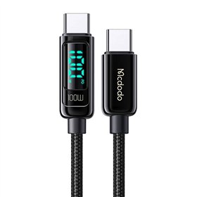 Mcdodo CA-8820 100W USB-C to USB-C cable, 1.2m (black)