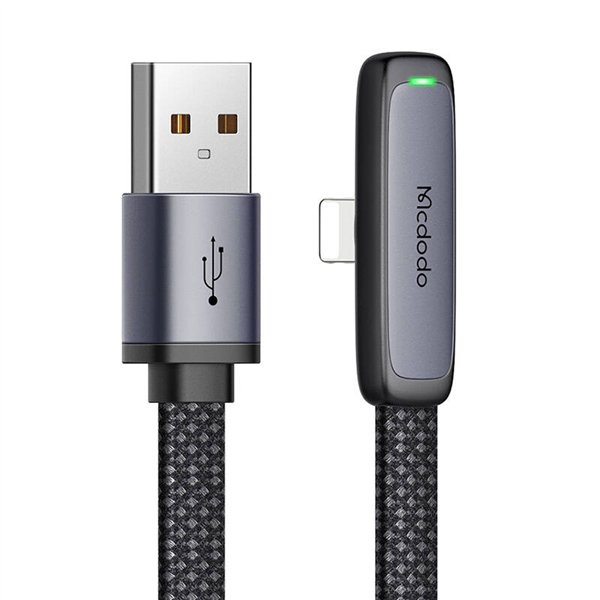 Mcdodo CA-2791 USB to lightning angle cable, 1.8m (black)