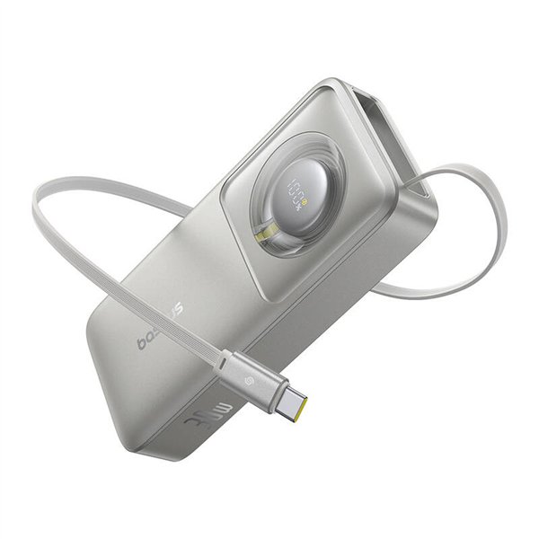 Powerbank Baseus OS Free2Pull 10000mAh 30W +cable (grey)