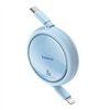 USB Cable Baseus Free2Pull USB-C to iP 20W 1m (blue)