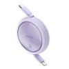 USB Cable Baseus Free2Pull USB-C to iP 20W 1m (purple)