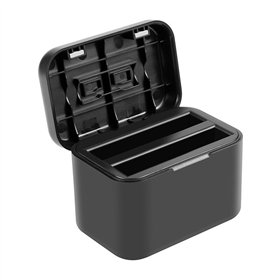 Charging case for batteries and memory cards PULUZ for Insta360 X4 (black)