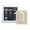 Set Shelly Wall Display Control Panel (white) + BLU H&T Ivory