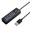 Orico Hub USB to 4x USB 3.0, 5 Gbps, 0.15m (Black)