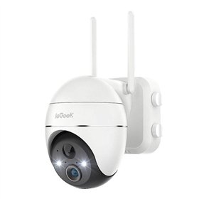 Wireless 3MP WiFi Outdoor Camera ieGeek ZS-GX1S white 5200mAh