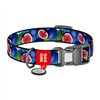 Waudog "Fig" nylon dog collar with QR code, size S