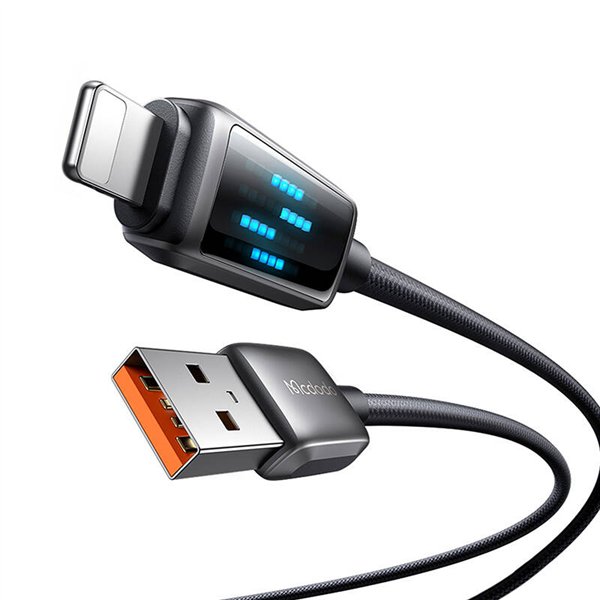 Mcdodo CA-5250 USB-A to Lightning cable, LED display, 1.2m