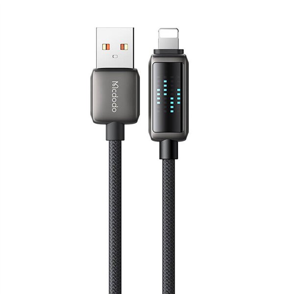 Mcdodo CA-5250 USB-A to Lightning cable, LED display, 1.2m