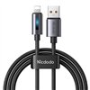Mcdodo CA-5660 USB-A to Lightning cable with flashing light 1.2m (black)