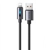 Mcdodo CA-5660 USB-A to Lightning cable with flashing light 1.2m (black)