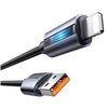 Mcdodo CA-5660 USB-A to Lightning cable with flashing light 1.2m (black)