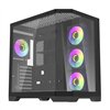 Darflash FT418 PRO computer case + 7 aRGB fans (black)